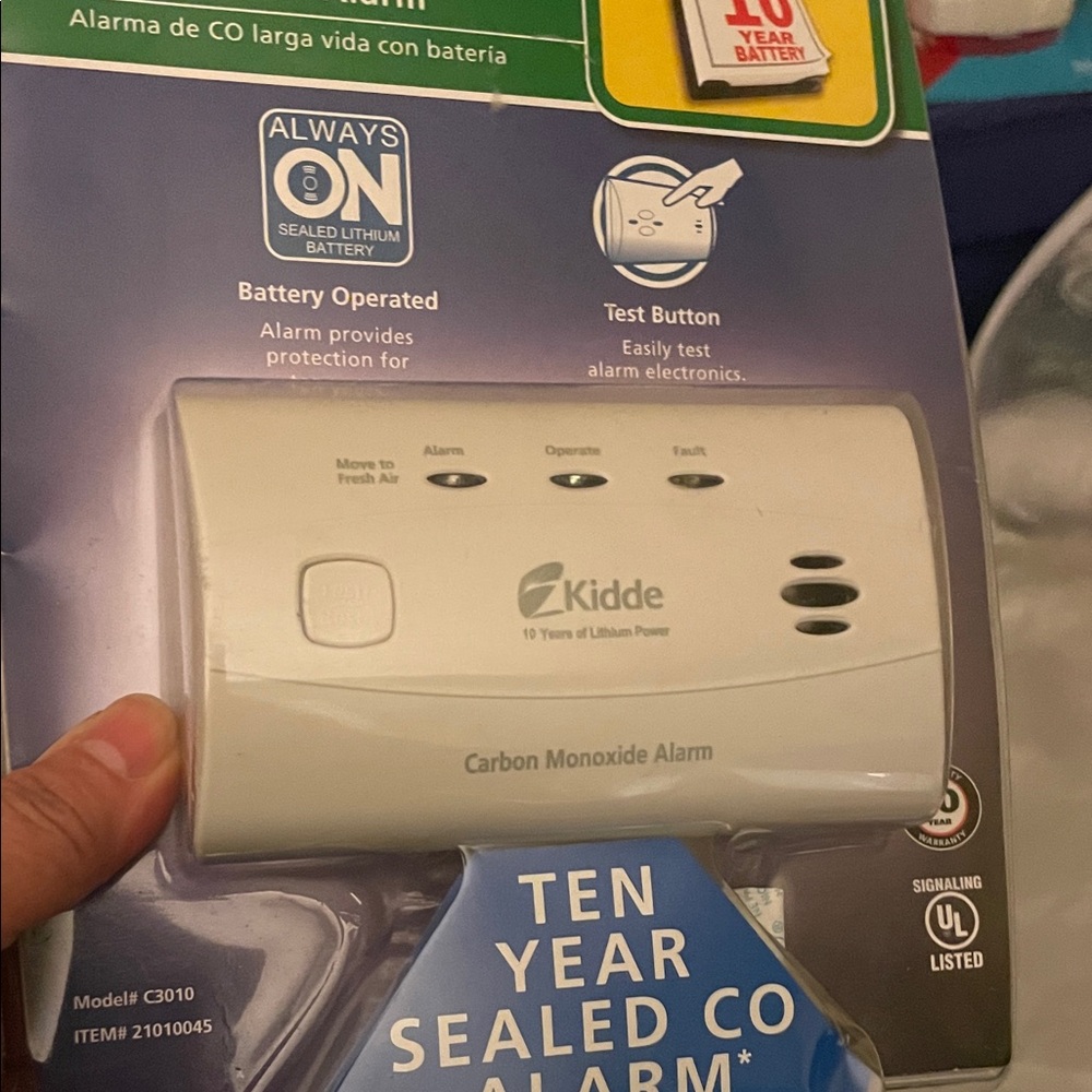 Kidde White Carbon Monoxide Detector